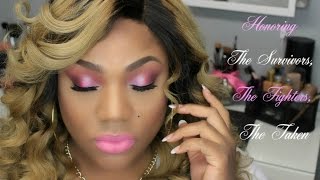 GRWM Breast Cancer Awareness Makeup Tutorial [upl. by Tomkins]