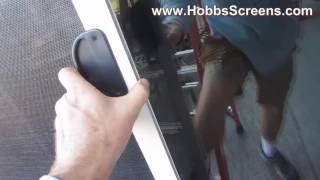 How to Measure amp Install Sliding Solar Screen Door amp Pocket [upl. by Ahsiryt]