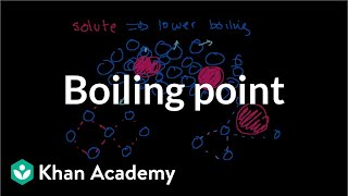 Boiling point elevation and freezing point depression  Chemistry  Khan Academy [upl. by Nicolis132]