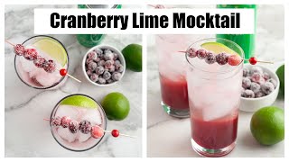 Cranberry Lime Mocktail [upl. by Ireland]