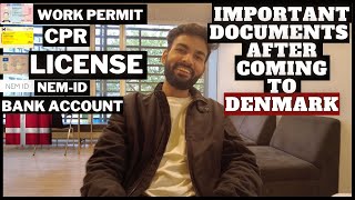 Most important documents to make after you come to Denmark  CPR  NEMID  Danish license  Eboks [upl. by Anide]