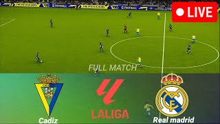 🔴Cádiz vs Real Madrid EN VIVO  LA LIGA ESPAÑOLA Extendida Highlights Partido Completo [upl. by Akeemahs]