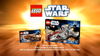 Lego Star Wars  Republic Frigate vs Geonosian Starfighters [upl. by Fabri]