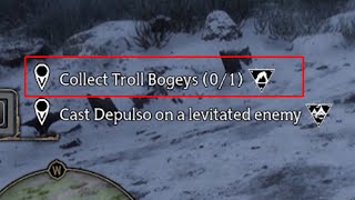 Collect Troll Bogeys  Hogwarts Legacy [upl. by Noslen969]