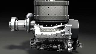 mercedes F1 2014 16 litre V6 TURBO engine [upl. by Devaj]