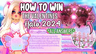 HOW TO WIN THE NEW EVERFRIENDVALENTINES HALO 2024 IN ROYALE HIGH 😱💝  ALL STORIES amp ANSWERS‼️ [upl. by Abdella]