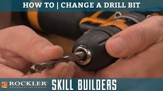 How to Change a Drill Bit  Rockler Skill Builders [upl. by Anadroj854]