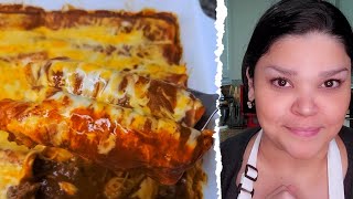 TexMex Ground Beef Enchiladas Recipe Homemade Enchilada Sauce Recipe [upl. by Kursh]