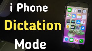 Iphone Dictation Mode  Iphone Dictation Not Working  Iphone Dictation Settings [upl. by Otsuaf877]