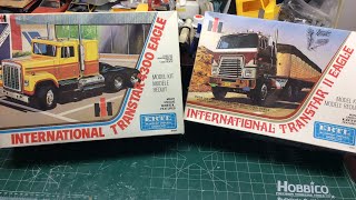 Building scale plastic models model trucks correcting the ERTL Transtar kits [upl. by Odlaumor]