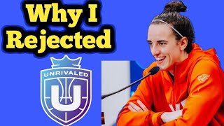 Real Reason For Caitlin Clark Rejecting Unrivaled Leagues Lucrative Offer [upl. by Otecina]