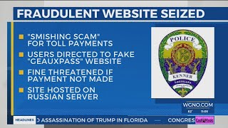 Fraudulent website demanding toll payment seized by Kenner Police [upl. by Akilaz450]