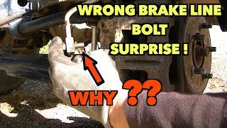 Stuck Brake Caliper  Seized Bleeder Removaland a Wrong bolt mystery [upl. by Lede931]