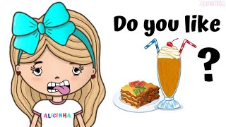 Do You Like Lasagna Milkshakes  Ice Cream and Lasagna  Super Alicinha Songs [upl. by Lankton954]