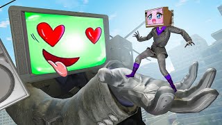 TV Woman x TV Man EPIC LOVE STORY  SAVE TV Woman vs Skibidi Toilet in Gmod 253 [upl. by Ailahs]