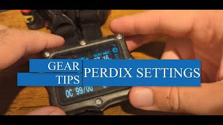 Shearwater Perdix Settings [upl. by Milewski]