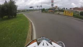 Husqvarna SMR 125 4t kit 180cc Athena Spremuta di moto Gopro Hero [upl. by Nalyac]