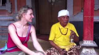 Liz visiting her old healer friend Ketut Liyer in Bali [upl. by Neala245]