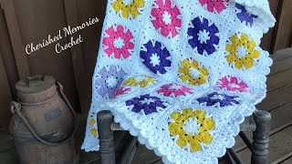 quotAdrianaquot Granny Square Blanket  Granny Square Pattern  Crochet  Craft [upl. by Eedak]