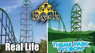 CÓMO HACER LA MONTAÑA RUSA KINGDA KA EN THEME PARK TYCOON 2 NO GAMEPASES [upl. by Nossila501]