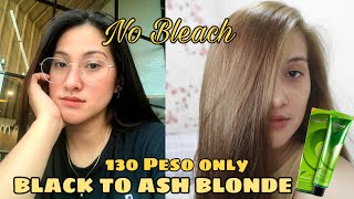 TIPID DIY HAIR COLOR ASH BLONDE  NO BLEACH [upl. by Ahearn759]