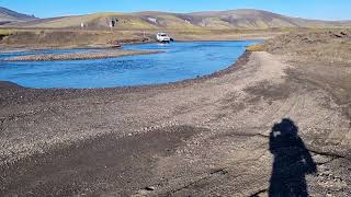 Road F225 River crossing Iceland [upl. by Boorman985]