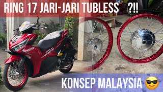 AEROX 200cc PAKAI JARIJARI RING 17 TAPI TUBLESS  EMANG BISA [upl. by Einwahs100]