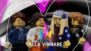 Alla Vinnare  LEGO Melodifestivalen 19582021 [upl. by Cressler]