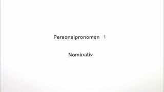 Die Personalpronomen in der Grundform Nominativ  Deutsch  Grammatik [upl. by Naujed608]