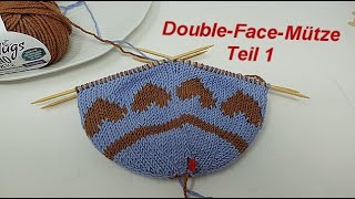 Mütze Hearts DoubleFace stricken  Teil 1 [upl. by Odinevneib]