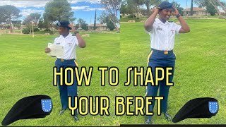 HOW TO SHAPE AND WEAR YOUR US ARMY BERET [upl. by Cort]