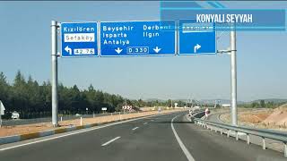 Konya  Beyşehir arası seyahat  Travel from Konya to Beyşehir [upl. by Bortz]