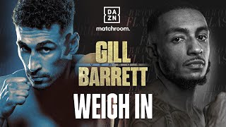 JORDAN GILL VS ZELFA BARRETT WEIGH IN LIVESTREAM [upl. by Vidovik]