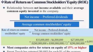 Rate of Return on Common Stockholders Equity ROE [upl. by Malliw]