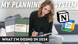 My Complete Planning System for 2024 The Perfect Mix of Digital  Paper [upl. by Orazal387]