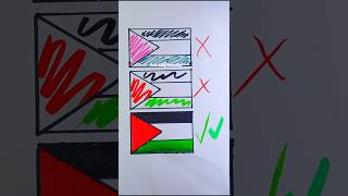 رسمت أعلام الدول العربية كلها💪😁 رسم علم السعودية 🇸🇦 رسم palestine makeuptutorial السعودية art [upl. by Lucky]