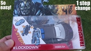 Transformers 4 Toys Unboxing Lockdown 1 Step Change [upl. by Eihcir]