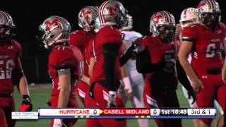 Hurricane v Cabell Midland  WV High School Football 110615 [upl. by Myrta]