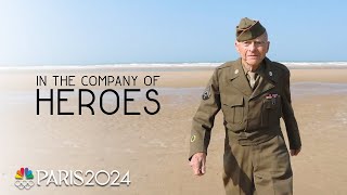 In the Company of Heroes US veterans return to Normandy  Paris Olympics  NBC Sports [upl. by Ynnor86]