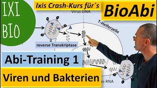 Viren und Bakterien  lysogener lytischer Zyklus  Anwendung  Biologie Abitur  Training Bio Abi [upl. by Anom]