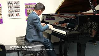 J S Bach Rondo Allemande Capriccio from Partita 2  Ravelio Prasetya [upl. by Elmo]