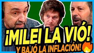 NAVARRO Y ZAIAT DEBATEN sobre lo que está haciendo Milei con la inflación [upl. by Noirrad332]