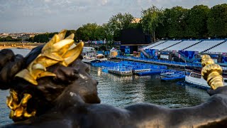 JO Paris 2024  le triathlon masculin reporté à cause de la pollution de la Seine [upl. by Dorfman]