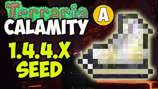 Terraria Calamity Mod how to get ICE SKATES 3 PIECES NEW SEED for 1449 [upl. by Alauqahs]