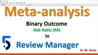 Meta analysis for Binary outcome based on Risk Ratio RR in Review Manager RevMan [upl. by Batha32]