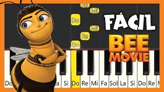 Bee Movie La Historia de una Abeja  Here comes the Sun  TUTORIAL PIANO FÁCIL  EASY PIANO [upl. by Loux]