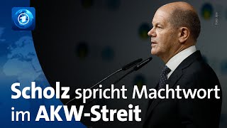 Scholz Alle drei deutschen AKW sollen bis April in Betrieb bleiben [upl. by Aneloaup]