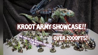 2000pt All Kroot Army Showcase [upl. by Engamrahc]