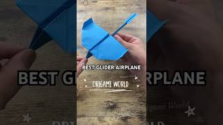 PAPER AIRPLANE GLIDER ORIGAMI STEP BY STEP  ORIGAMI WORLD PLANE CRAFTING  DIY BEST GLIDER AIRPLANE [upl. by Thorsten732]