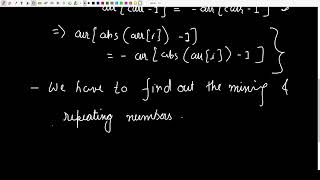 Missing And Repeating  GeeksForGeeks  Problem of the Day [upl. by Ellac]